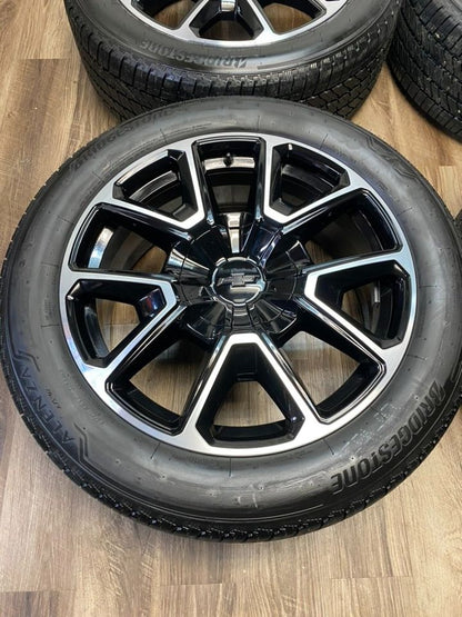 275/50/22 Bridgestone tires 22 inch Chevy OEM takeoff wheels