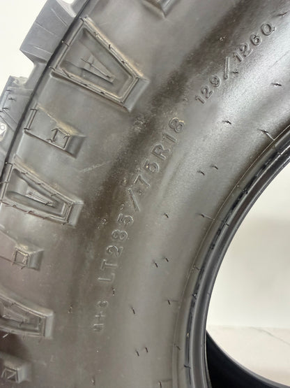 LT285/75R18 10 Ply Goodyear Wrangler Duratrac All Weather Tires (New Takeoffs)