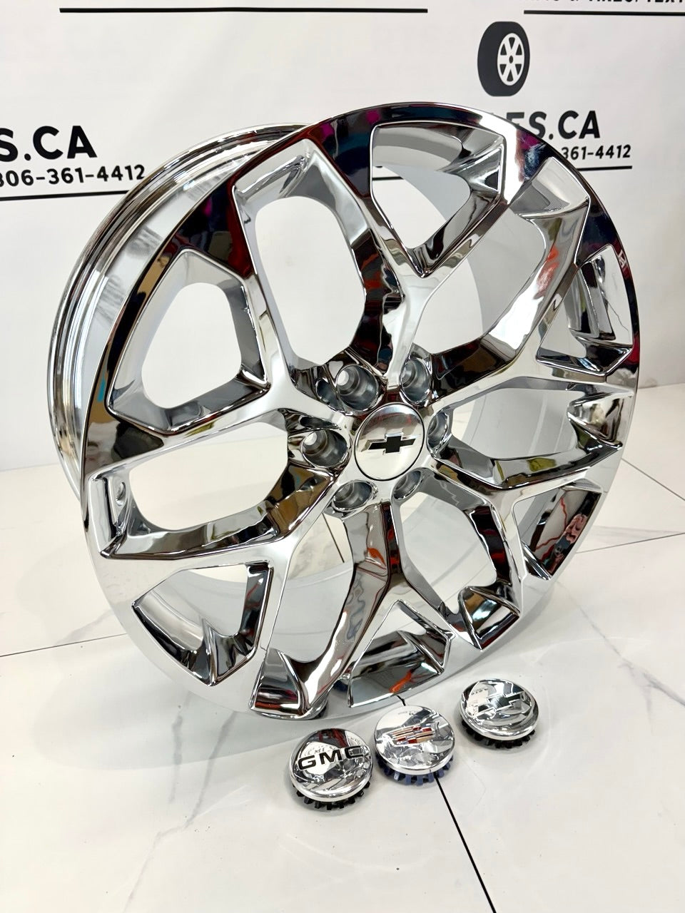6×139.7 Chrome Snowflake Replika Rims – 20" & 22"