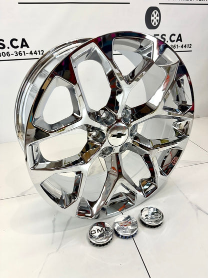 6×139.7 Chrome Snowflake Replika Rims – 20" & 22"