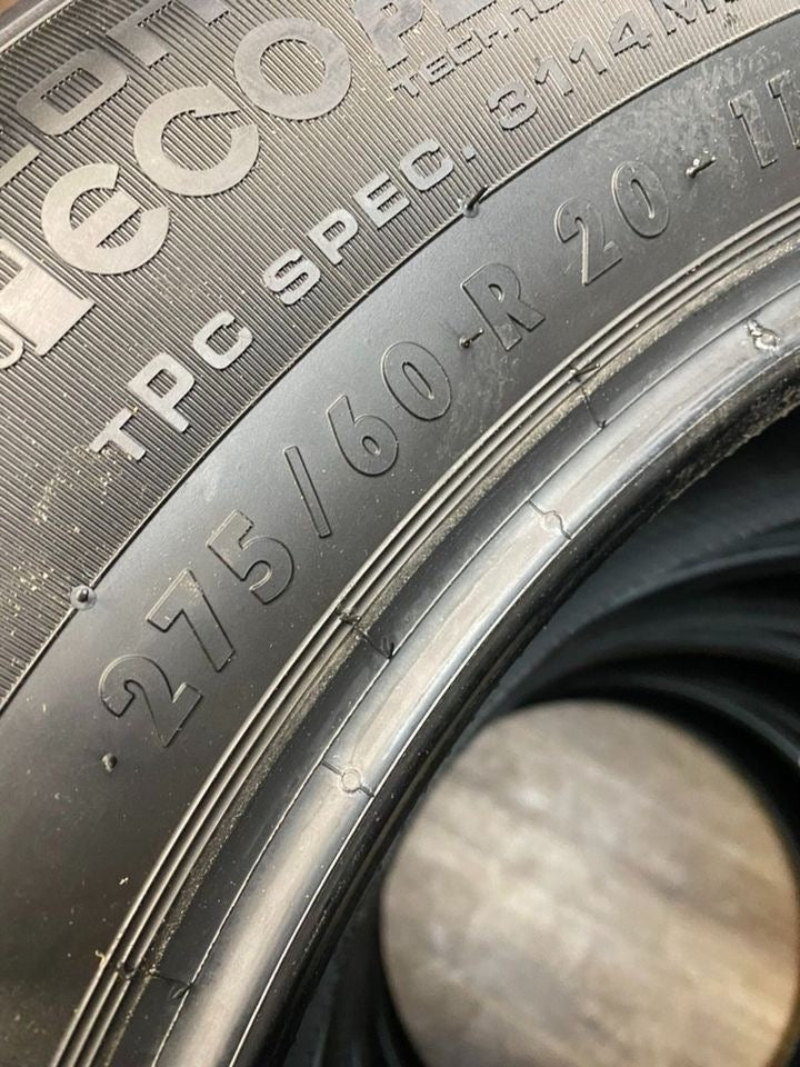 275/60/20 Continental CrossContact AS All Season Tires (Takeoffs)