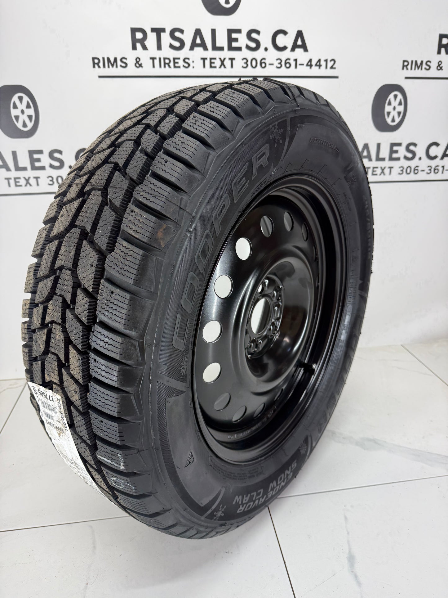 Cooper Endeavor Snow Claw Winter Tires on 15", 16", 17" or 18" Steel Rims 5x114.3