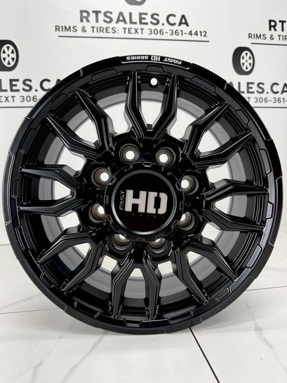 18x8.5 Fast HD Grit Rims 8×165 - GM Oem Offset
