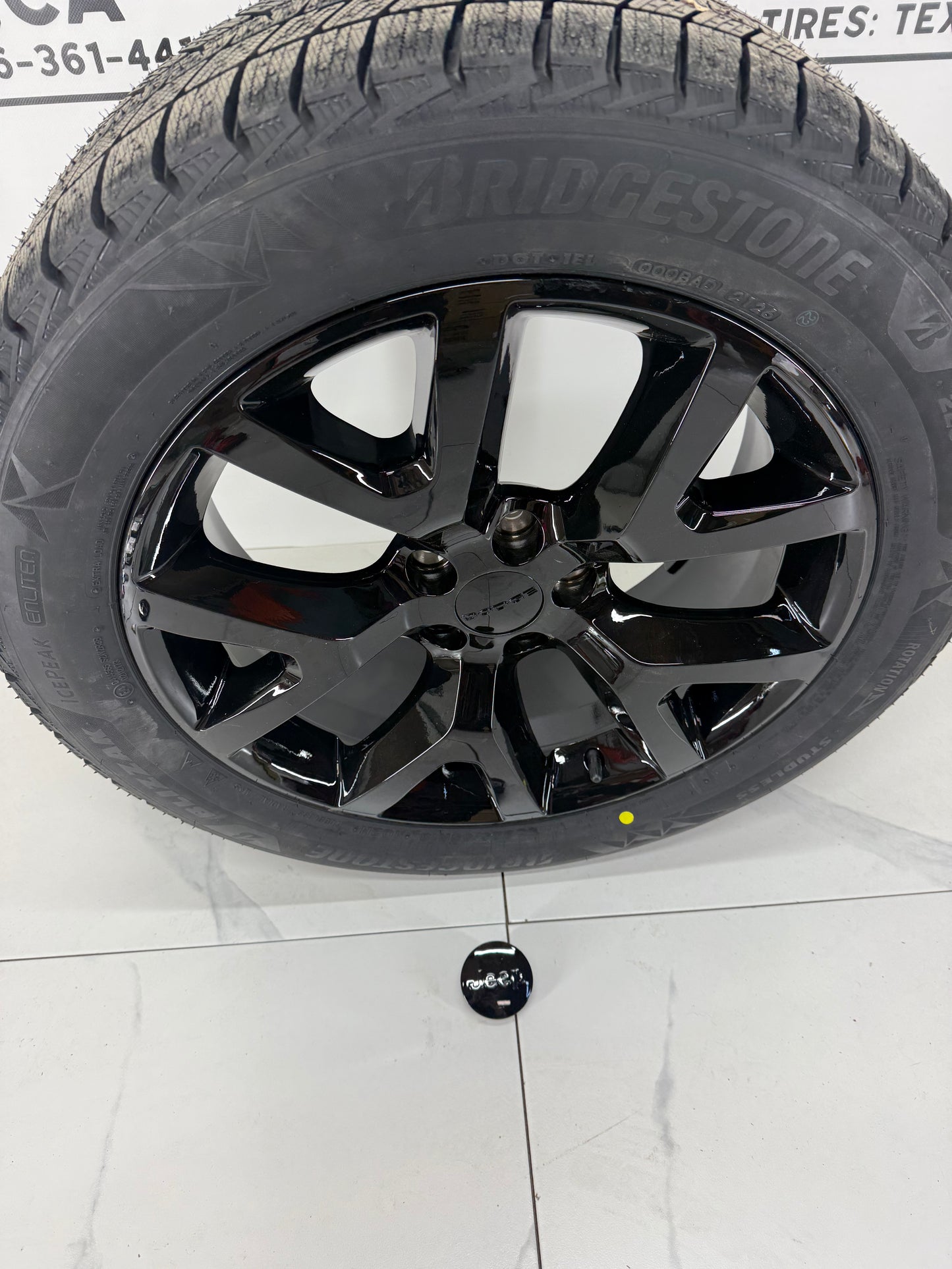 Bridgestone Blizzak Icepeak Winter Tires on 18" Replica 105 Rims 5x110