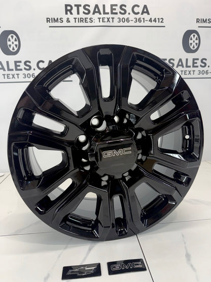 8×180 Black Denali Replica Rims – 18" & 20"