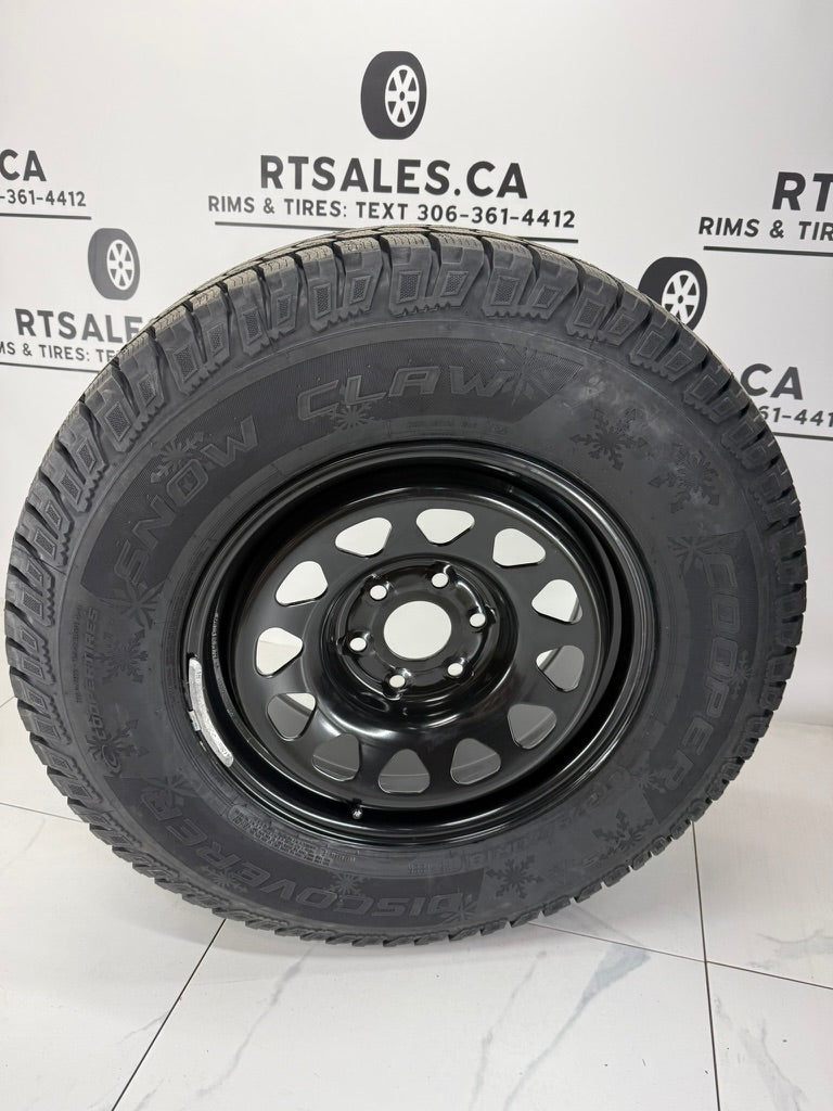 Cooper Snow Claw Winter Tires on 17" or 18" Steel Rims 6x139.7