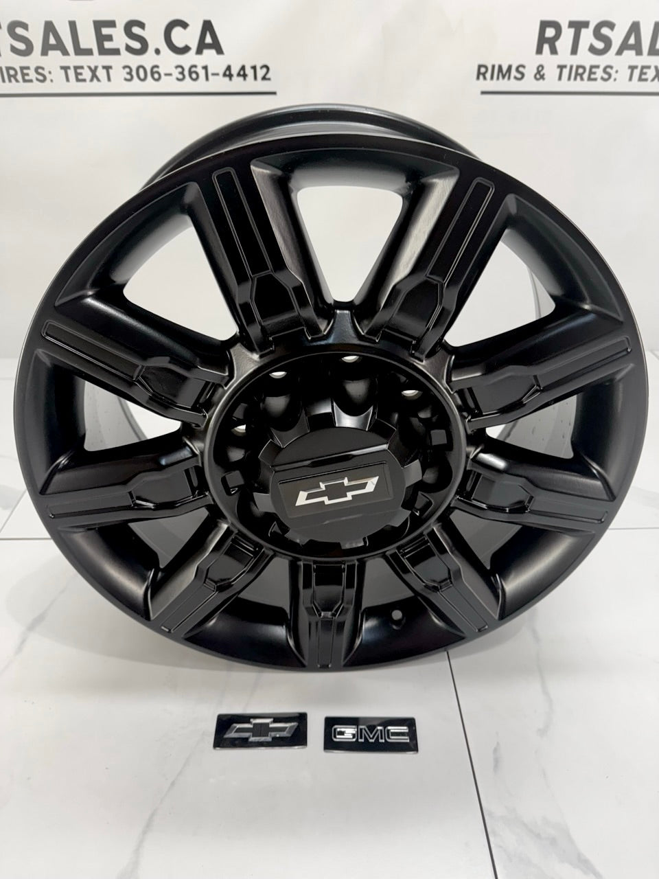 Gmc Rv Rims 20x8.5 GMC CHEVY Replica Rims 8x180 2500 3500 – Satin Black – Part R3462001