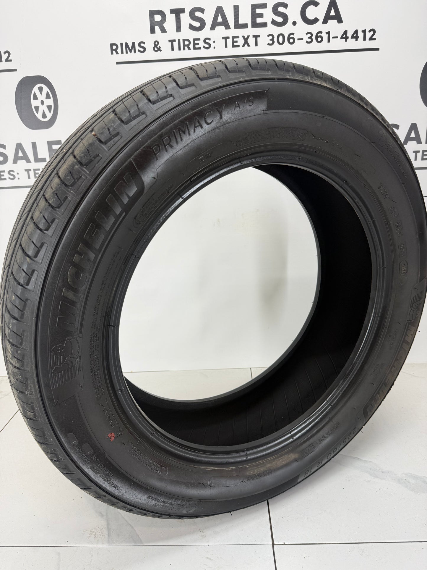 225/60R18 Michelin Primacy A/S All Season Tires (Used)