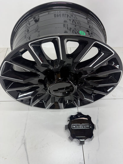 20x8.5 GMC CHEVY Replica Rims Black Milled 8x180 2500 3500