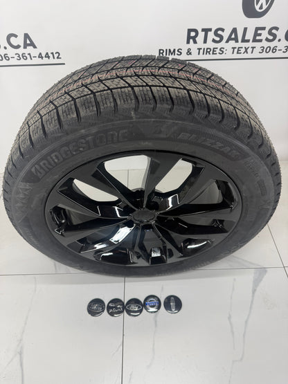 Bridgestone Icepeak Winter Tires on 17", 18", 19", 20" Black RT Rims 5x108