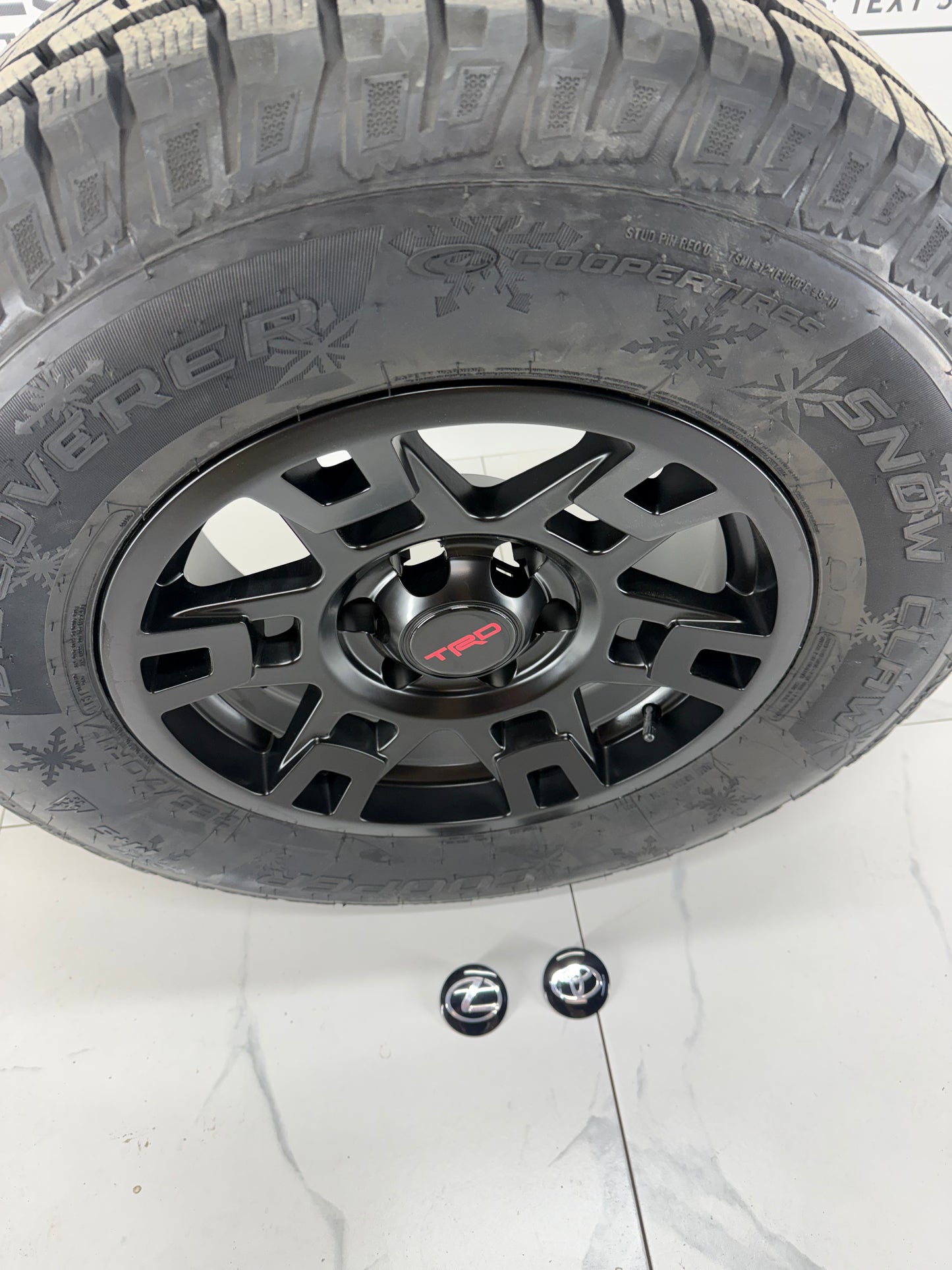 265/70/17 Cooper Snow Claw Winter Tires on 17" Rims 6x139