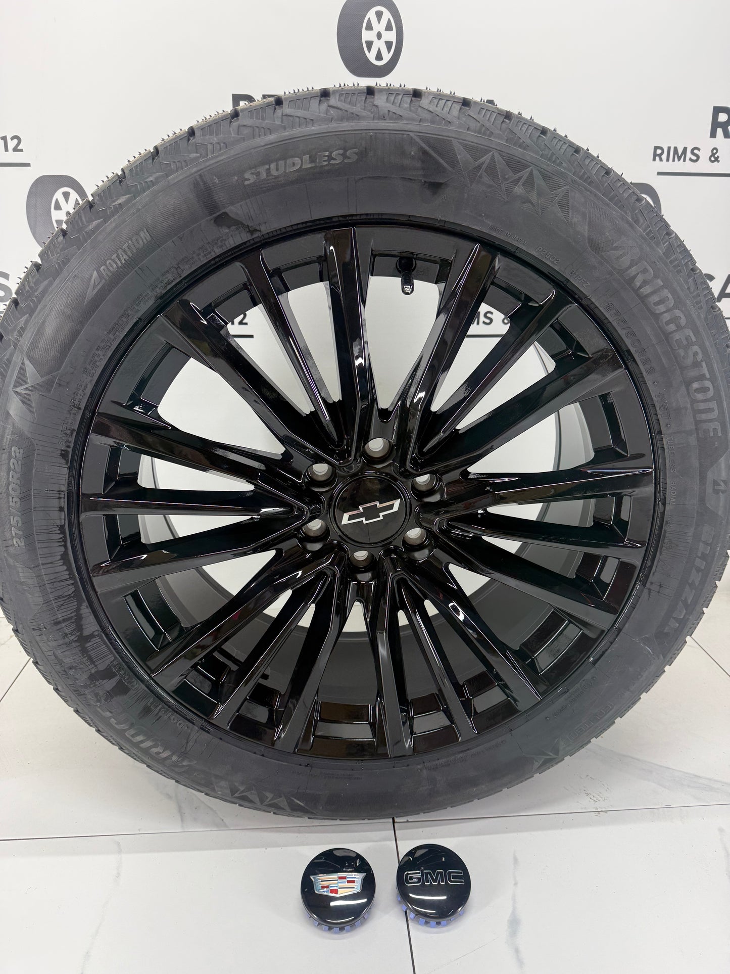 Bridgestone Blizzak Icepeak Winter Tires on 20" or 22" Escalade Replica Rims 6x139