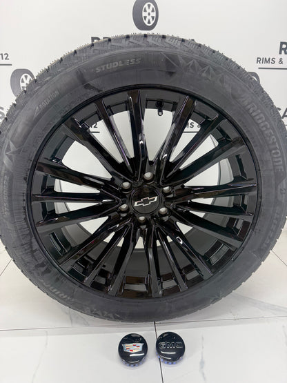 Bridgestone Blizzak Icepeak Winter Tires on 20" or 22" Escalade Replica Rims 6x139
