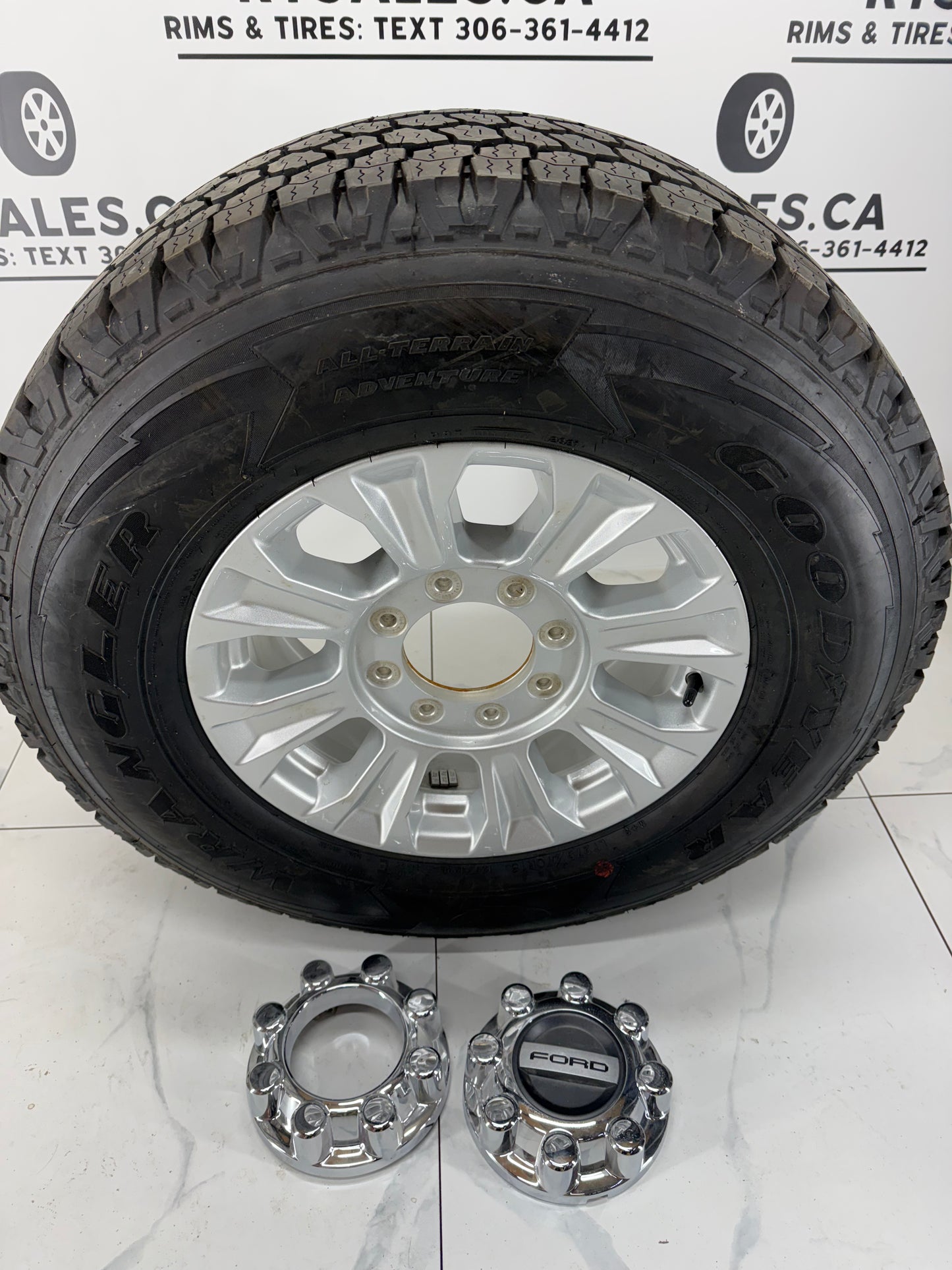 LT 275/70/18 Goodyear Tires F250 F350 Rims 8x170 + Spare (Takeoffs)
