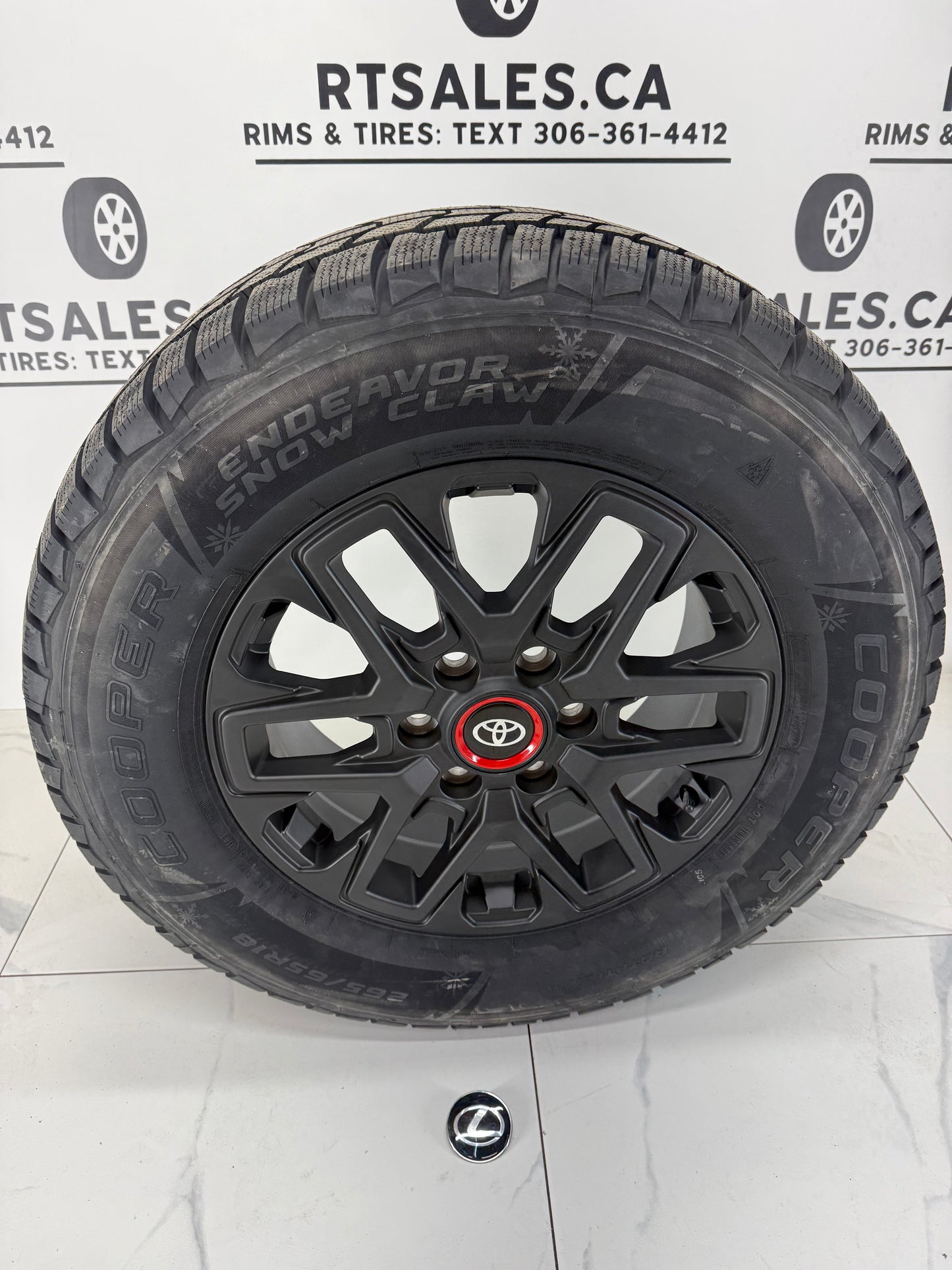 Cooper Endeavor Snow Claw Winter Tires on 18" TRD Rims 6x139.7 - R&T Sales