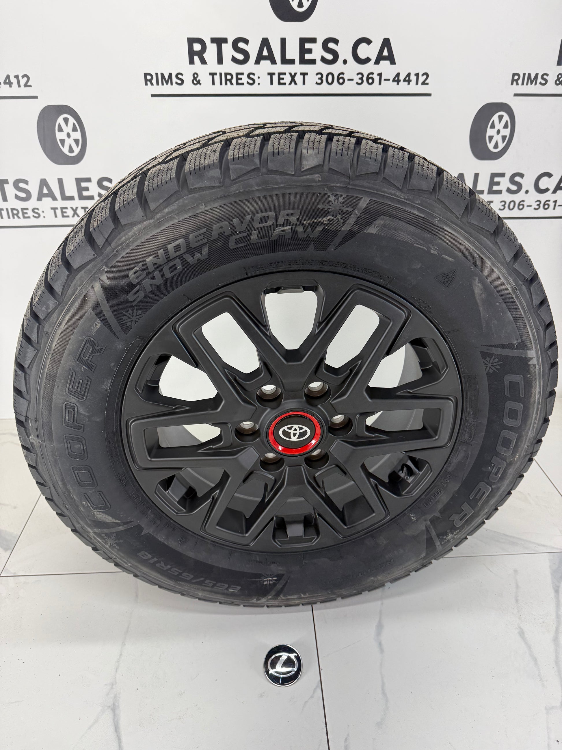 Cooper Endeavor Snow Claw Winter Tires on 18" TRD Rims 6x139.7 - R&T Sales