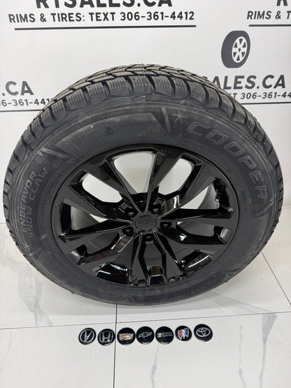 Cooper Endeavor Snow Claw Winter Tires on 19" or 20" Black RT Rims 5x120