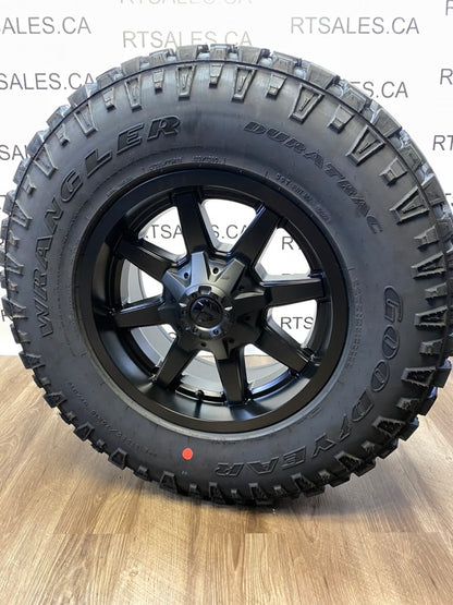 285/75/18 Goodyear Duratrac tires Fuel Rims Ford F250 F350 - R&T Sales 