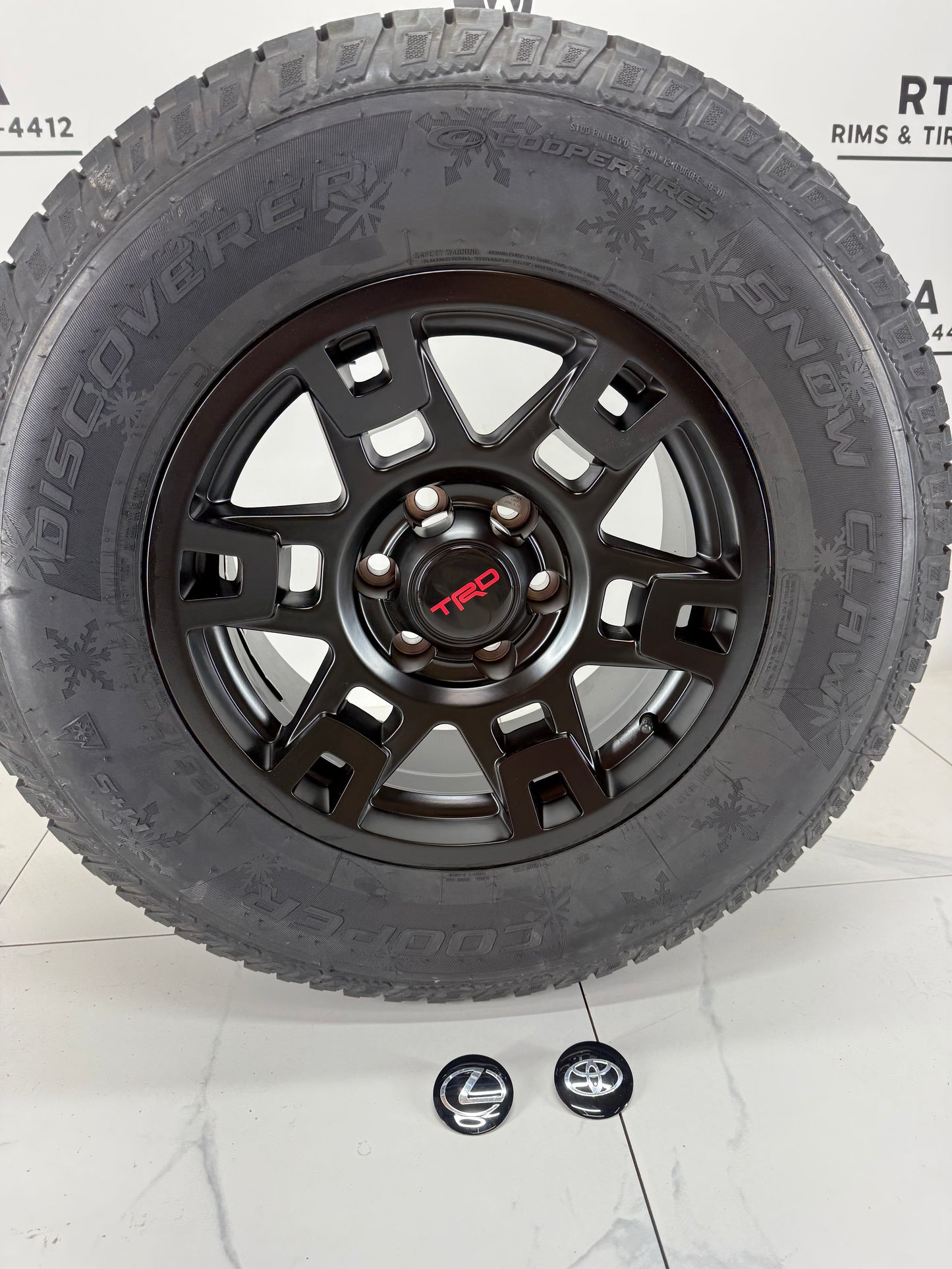 265/70/17 Cooper Snow Claw Winter Tires on 17" Rims 6x139