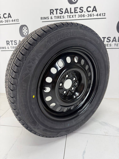 Bridgestone Blizzak Icepeak winter tire on a black steel rim - R&T Sales