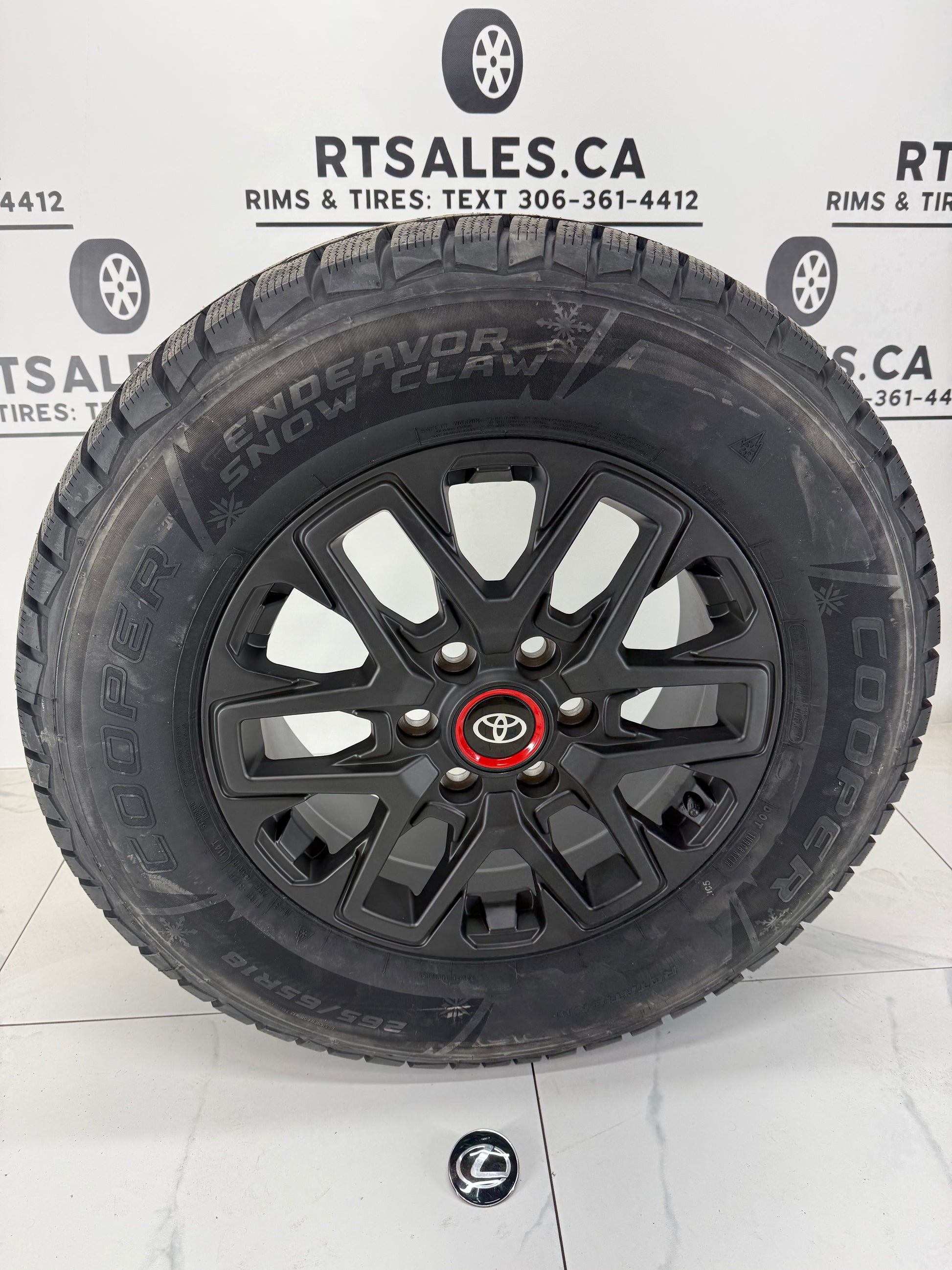 Cooper Endeavor Snow Claw Winter Tires on 18" TRD Rims 6x139.7 - R&T Sales