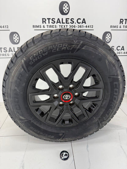 Cooper Endeavor Snow Claw Winter Tires on 18" TRD Rims 6x139.7 - R&T Sales