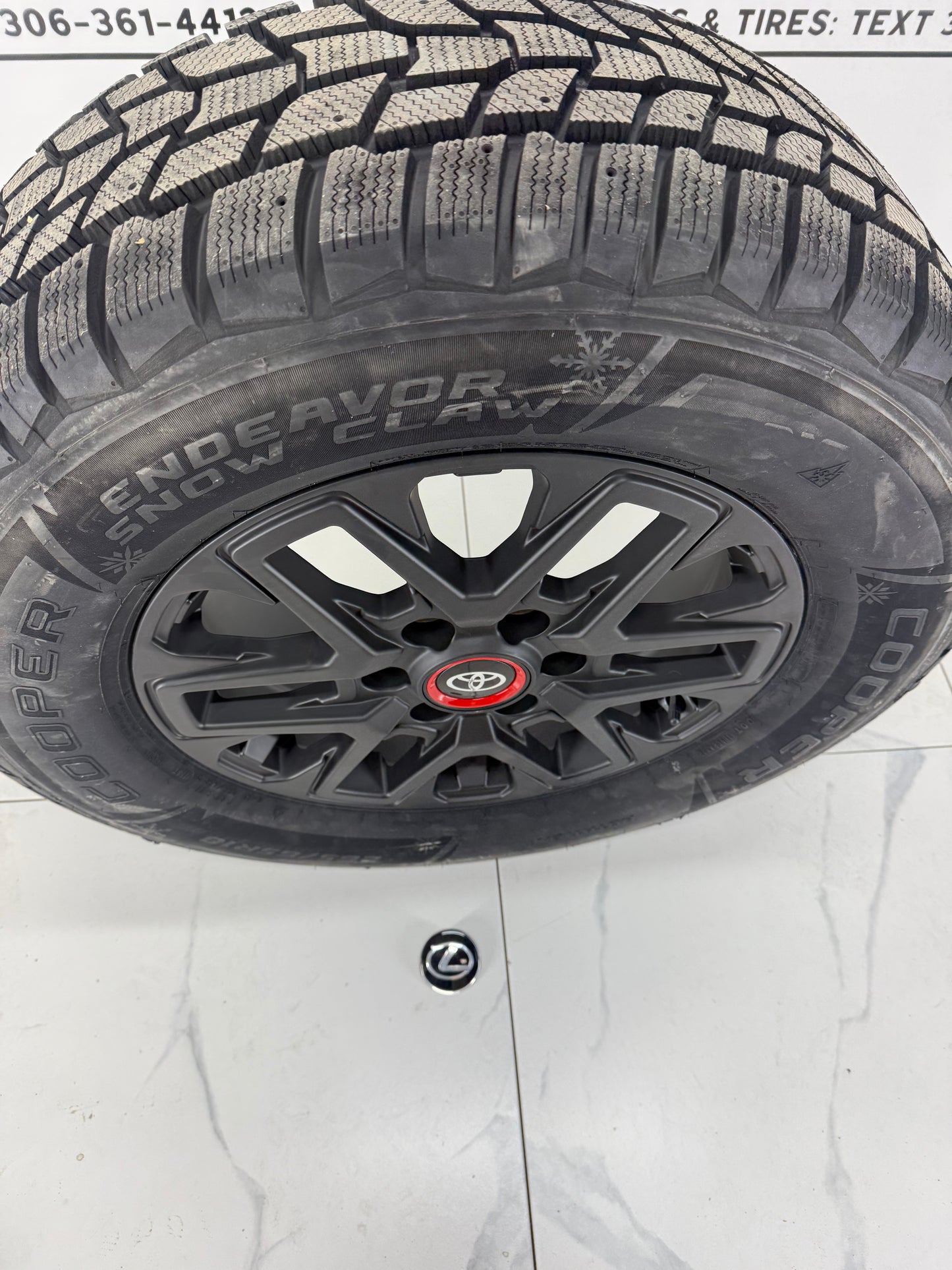 Cooper Endeavor Snow Claw Winter Tires on 18" TRD Rims 6x139.7 - R&T Sales