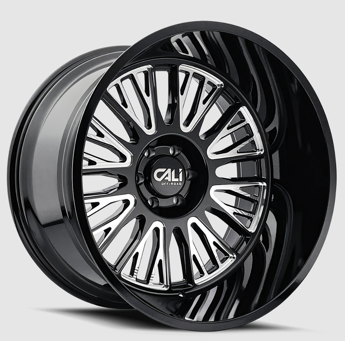 24x14 Cali Vertex Gloss Black Milled