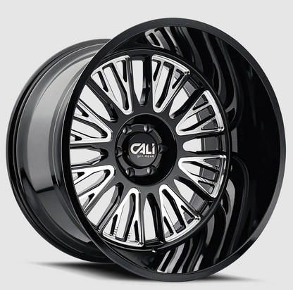24x14 Cali Vertex Gloss Black Milled
