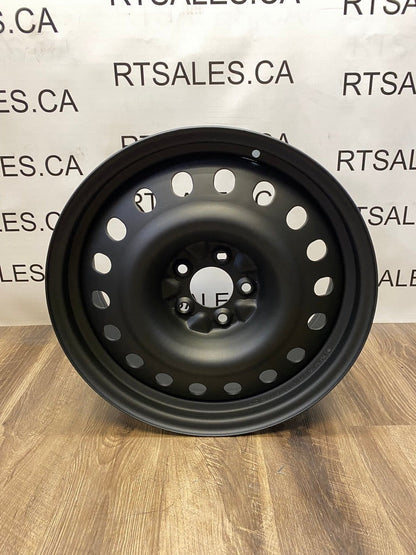 17x7 Black Steel Rims 5x115