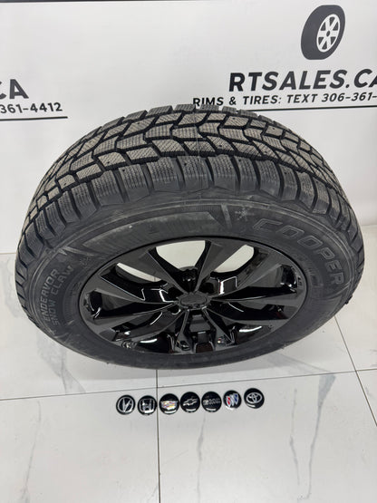 Cooper Endeavor Snow Claw Winter Tires on 19" or 20" Black RT Rims 5x120