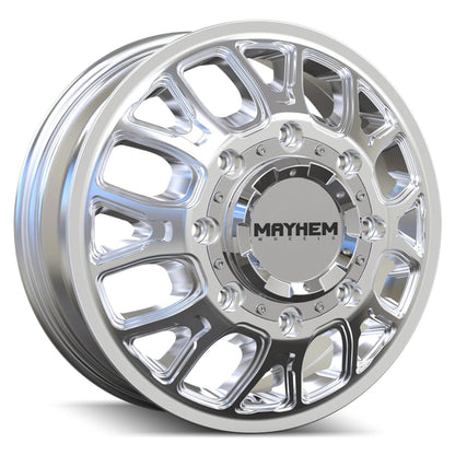 17x6.5 Mayhem Cogent Polished Dually Rims