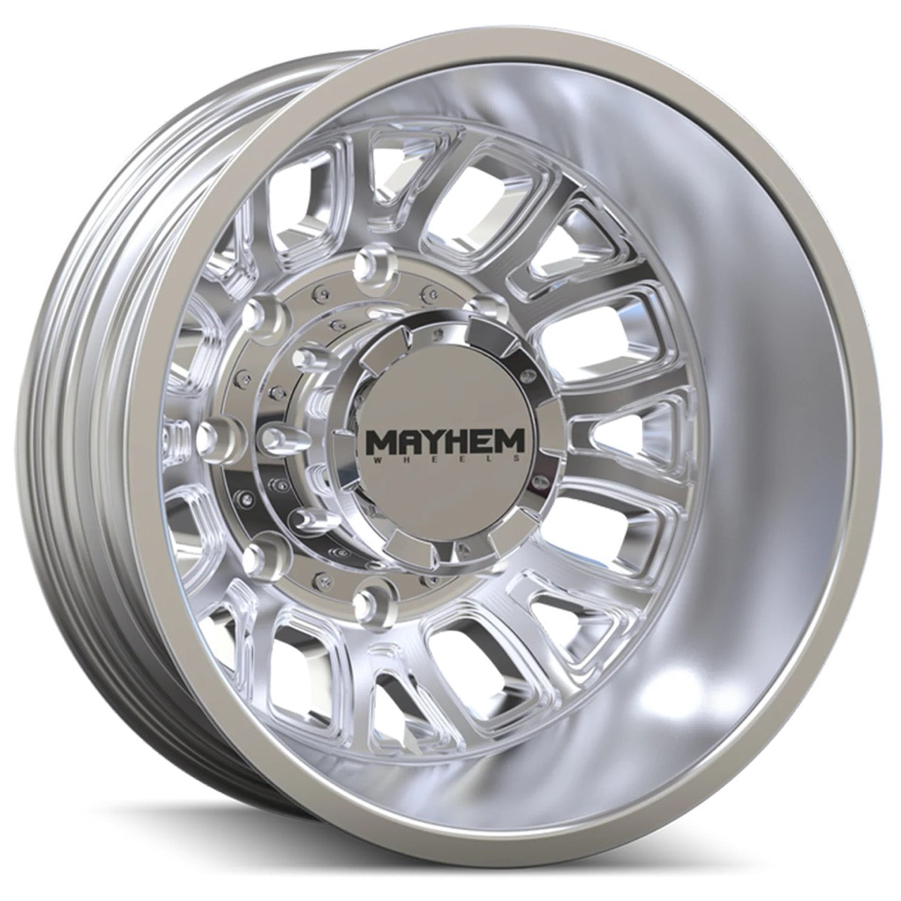 17x6.5 Mayhem Cogent Polished Dually Rims