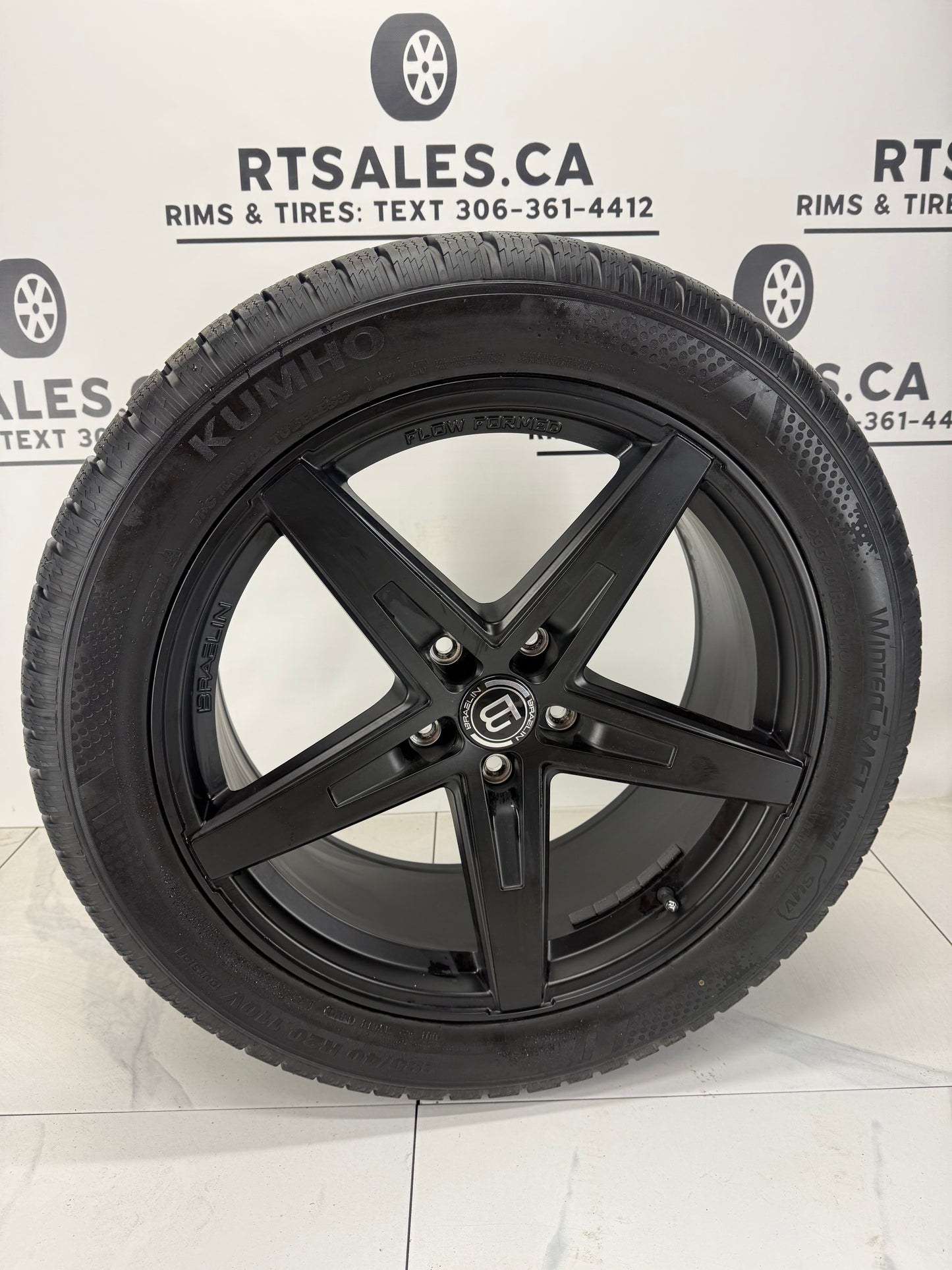 295/40/20 Kumho Winter Tires on 20" Braelin Rims - Audi Q7, Porsche Cayenne, VW Touareg (Takeoffs)