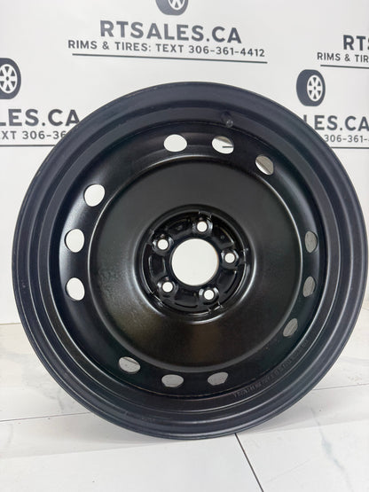 18x7.5 Black Steel Rims 5x114.3 (Used)