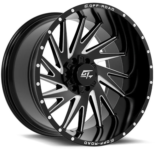 20x9 GT Tomahawk Gloss Black Milled