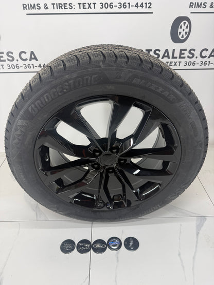 Bridgestone Icepeak Winter Tires on 17", 18", 19", 20" Black RT Rims 5x108