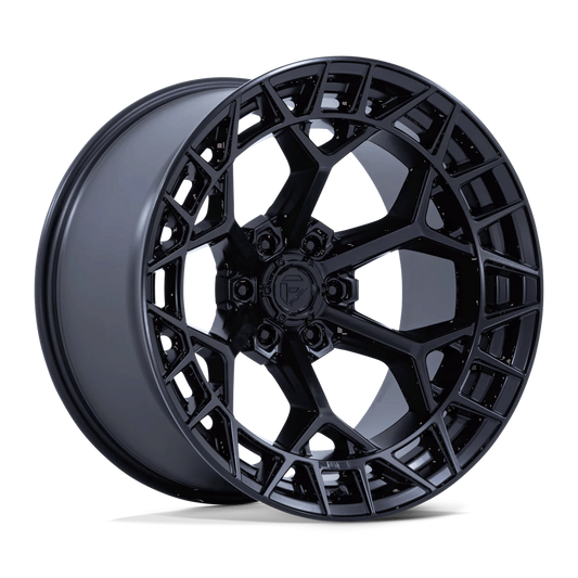 22x9.5 Fuel Charger Rims 6x139.7 — Blackout
