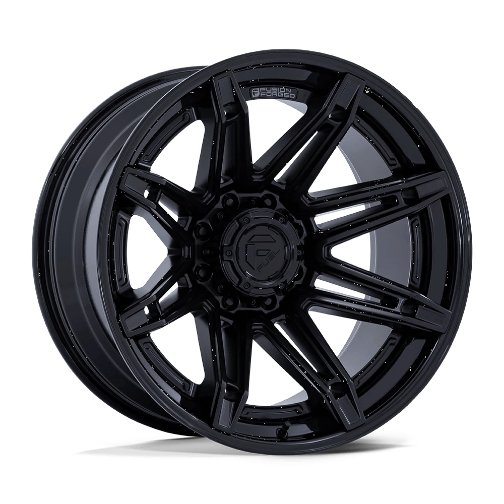 22x10 Fuel Brawl Rims 6x135 — Matte Black W/ Gloss Black Lip