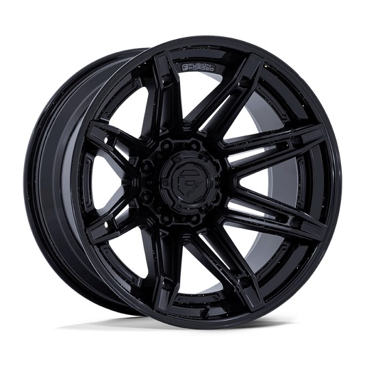 22x10 Fuel Brawl Rims 6x135 — Matte Black W/ Gloss Black Lip
