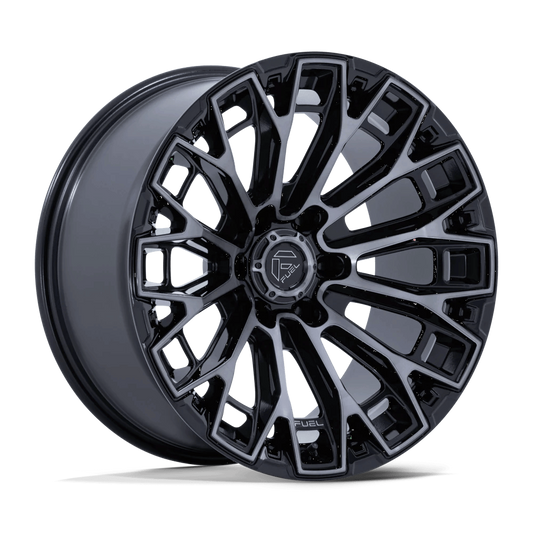 17x9 Fuel Trax Rims 6x135 — Gloss Black W/ Machined Dark Tint Face