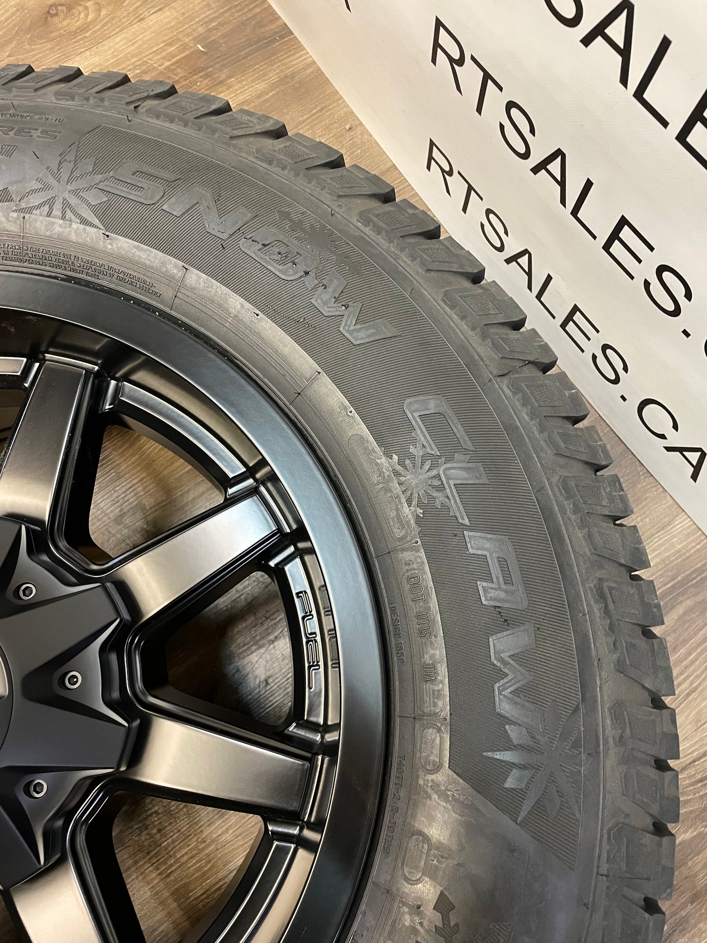 275/70/18 Cooper Winter Tires FUEL Rims Ford F250 F350 8x170 - R&T Sales 