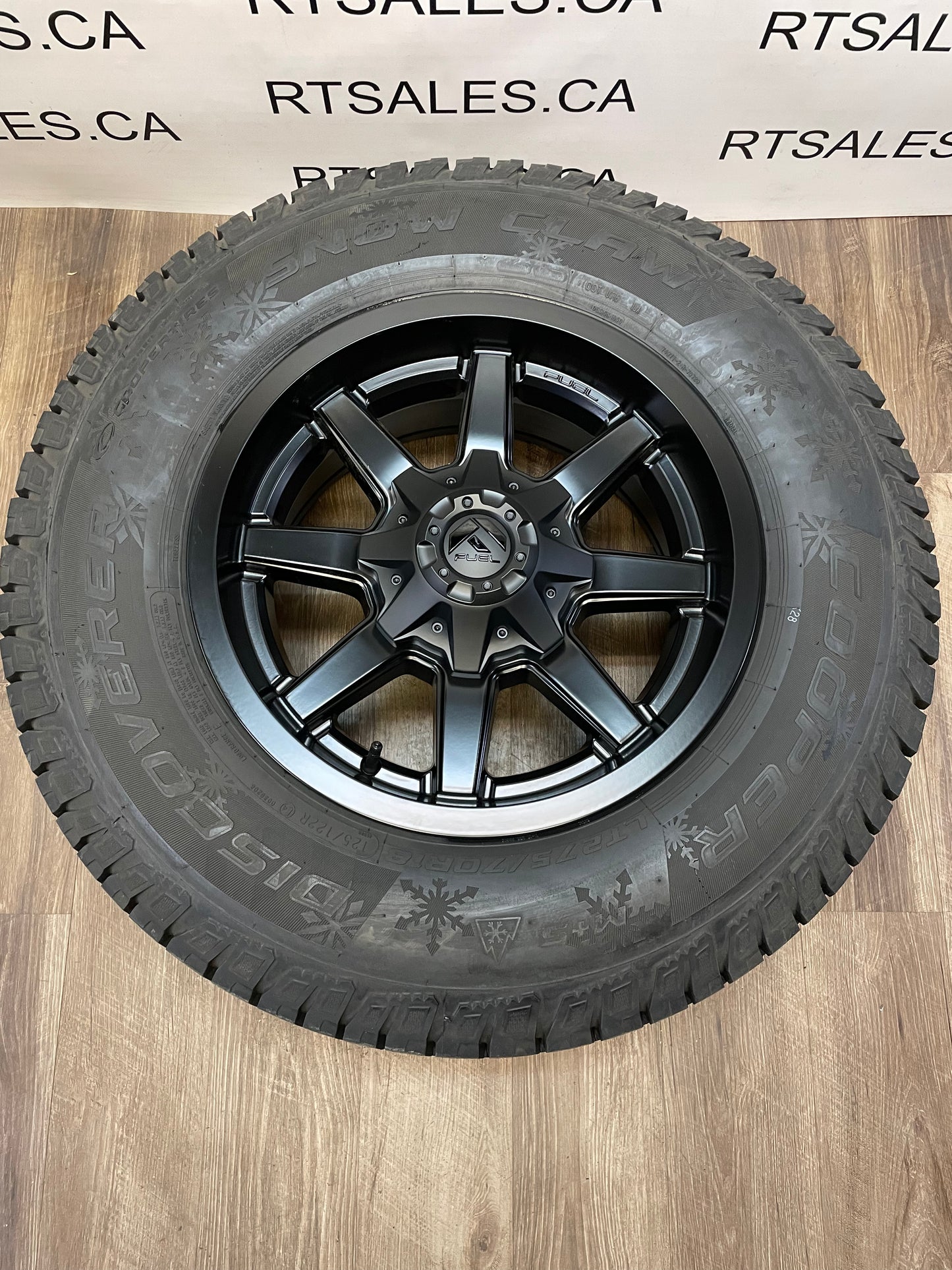 275/70/18 Cooper Winter Tires FUEL Rims Ford F250 F350 8x170