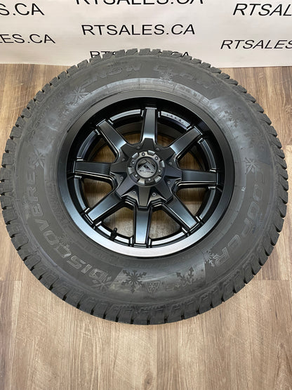 275/70/18 Cooper Winter Tires FUEL Rims Ford F250 F350 8x170 - R&T Sales 