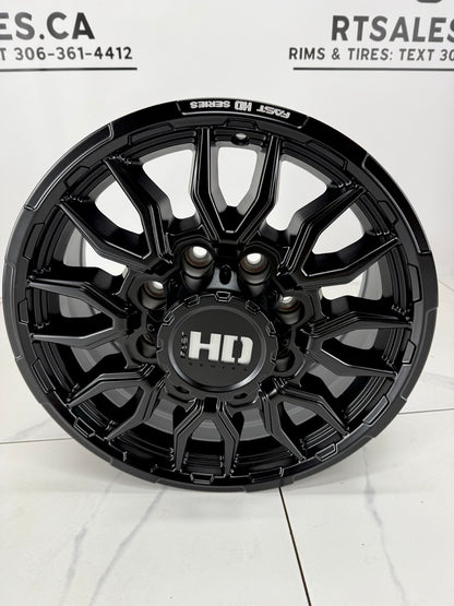18x8.5 Fast HD Grit Rims 8×165 - GM Oem Offset