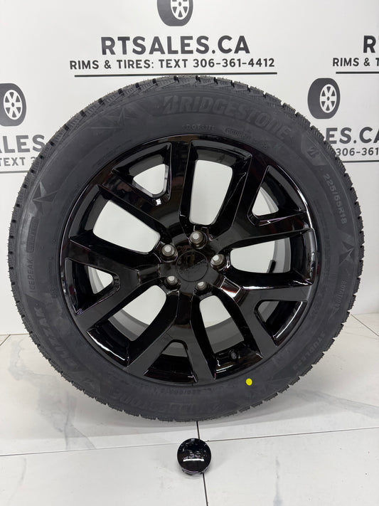 Bridgestone Blizzak Icepeak Winter Tires on 18" Replica 105 Rims 5x110