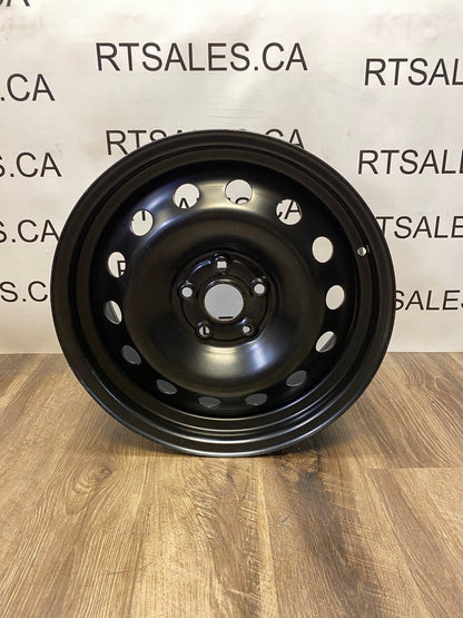 17x7 Black Steel Rims 5x112