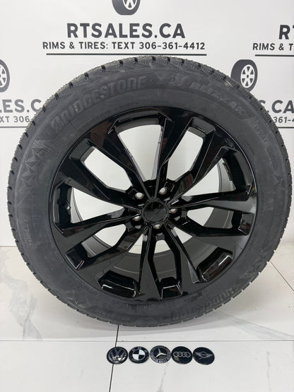 Bridgestone Icepeak Winter Tires on 18" Black RT Rims 5x112