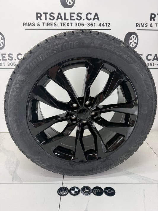 Bridgestone Icepeak Winter Tires on 18" Black RT Rims 5x112