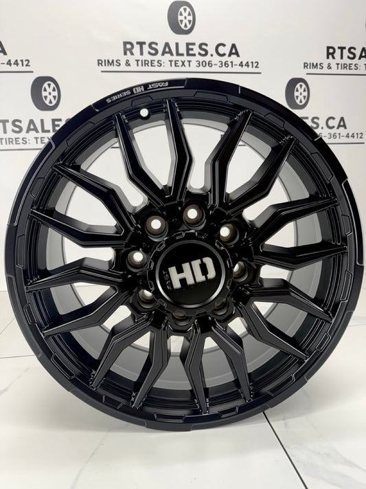 18x8.5 Fast HD Grit Rims 8×165 - GM Oem Offset